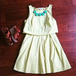 Adorable lemon yellow Loft dress